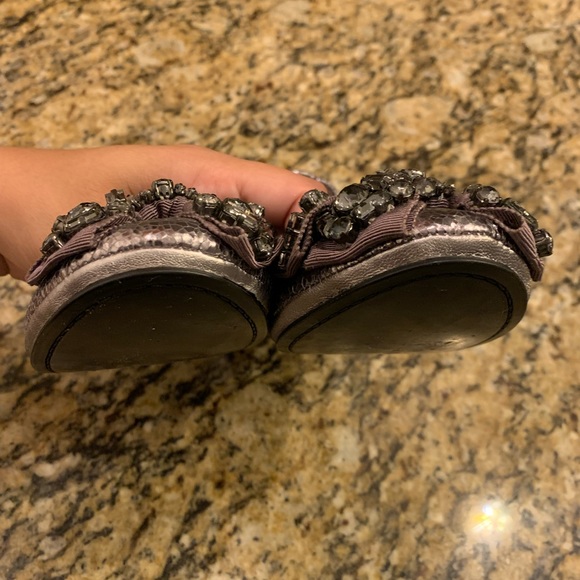 Tory Burch The Azalea Ballet Flats Sliver 5 - Picture 7 of 8